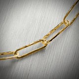 18ct Gold Vermeil Paperclip Chain (Long)