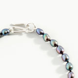 Clasped Hands Peacock Pearl Choker