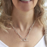 Silver Paperclip Chain (Long)