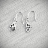 Tiny Hand Hook Earrings