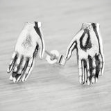 Tiny Hand Stud Earrings
