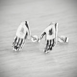 Tiny Hand Stud Earrings