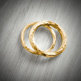 Solid Gold Slimline Twisted Ring