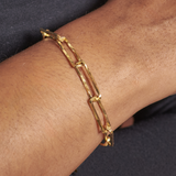 18ct Gold Vermeil Paperclip Bracelet