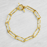 18ct Gold Vermeil Paperclip Bracelet