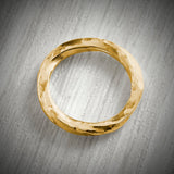 Solid Gold Chunky Twisted Ring