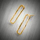 Gold Vermeil Paperclip Studs