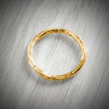 Solid Gold Slimline Twisted Ring