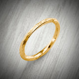 Solid Gold Slimline Twisted Ring
