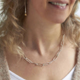 Silver Paperclip Chain (Long)