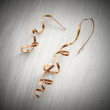Rose Gold Asymmetric Earrings