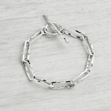 Silver Paperclip Bracelet