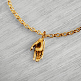 18ct Gold Vermeil Tiny Hand Bracelet
