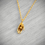 18ct Gold Vermeil Tiny Hand Necklace