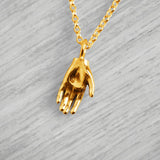 18ct Gold Vermeil Tiny Hand Necklace