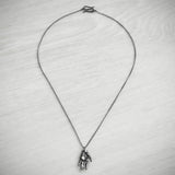 Limited Edition Oxidised Fatima's Hand Necklace