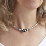 Clasped Hands Choker Necklace