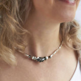 Clasped Hands Choker Necklace
