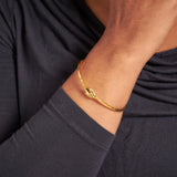 18ct Gold Vermeil Clasped Hands Bangle
