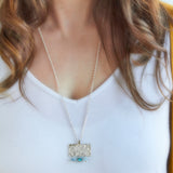 Long Reticulated Statement Necklace for Jules - 2021