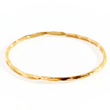 18ct Gold Vermeil Twisted Bangle